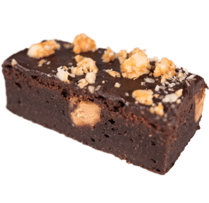 selbsgebackener brownie mit nuessen